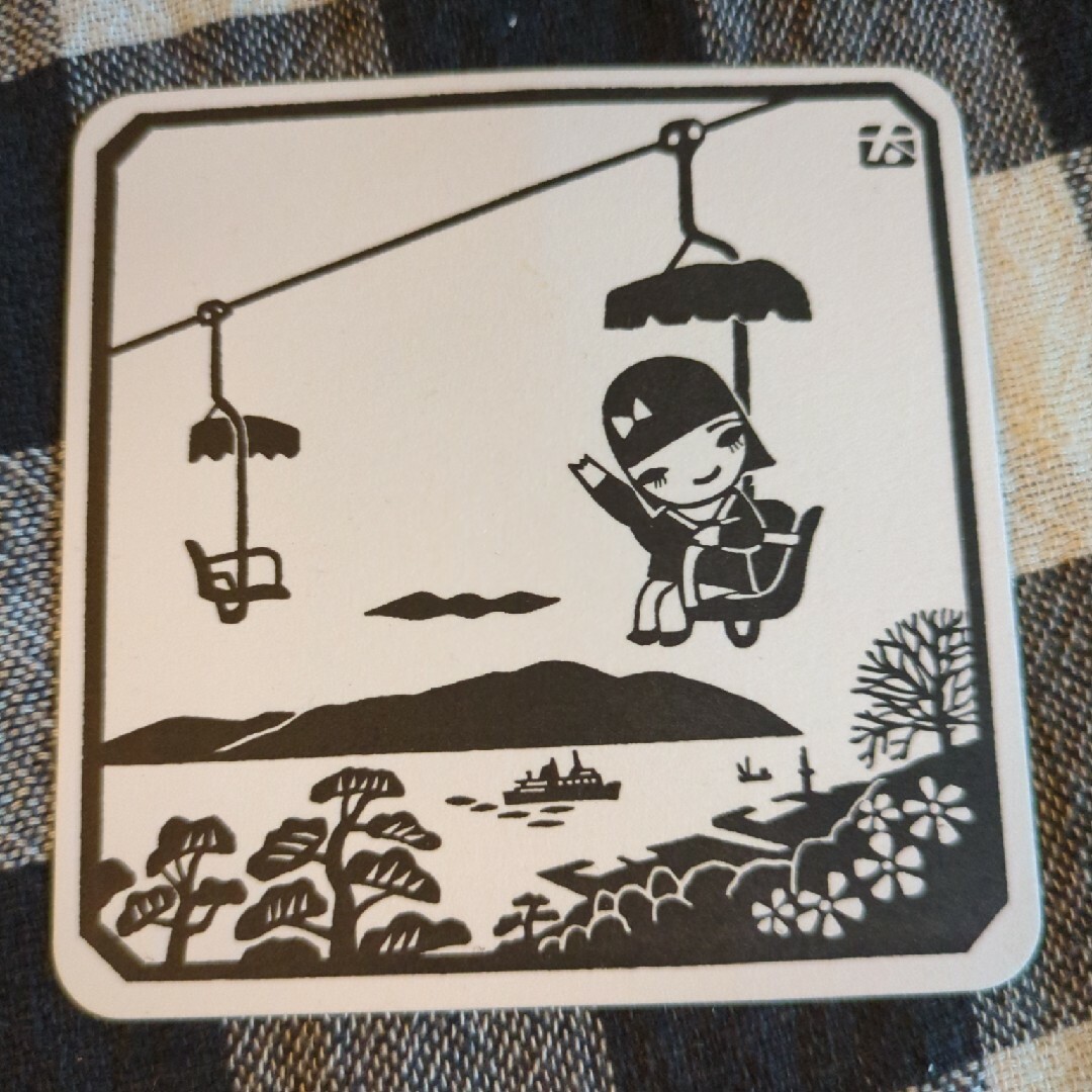 須磨浦山上遊園 喫茶コスモス コースター エンタメ/ホビーのコレクション(ノベルティグッズ)の商品写真