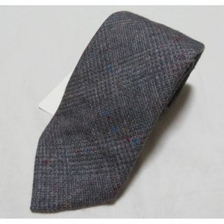 ■新品【アトリエF&B(仏)】極上タイ ウール×シルク ネップ グレンチェック(ネクタイ)