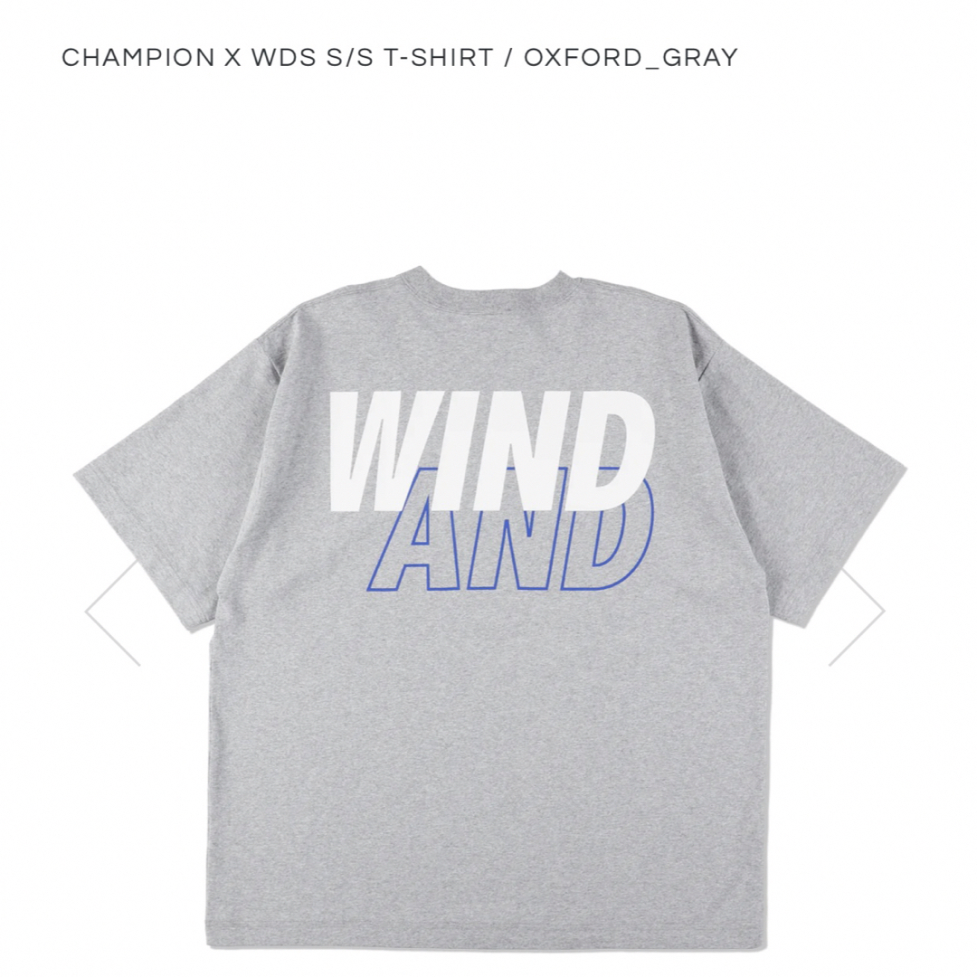 WIND AND SEA CHAMPION WDS S/S T-SHIRT 灰 WIND AND SEA CHAMPION WDS S/S T-SHIRT 灰