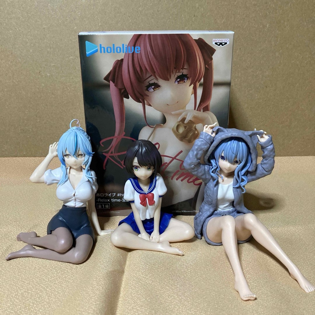 ホロライブ フィギュア Relax time 4種セットの通販 by むら's ホロライブ フィギュア Relax time 4種セットの通販 by むら's