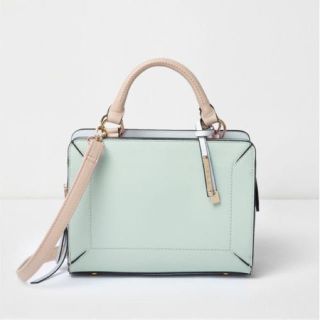 リバーアイランド(RIVER ISLAND)の今月限定値下げ♡RiverIsland新作ミントグリーン ミニトート♡(トートバッグ)