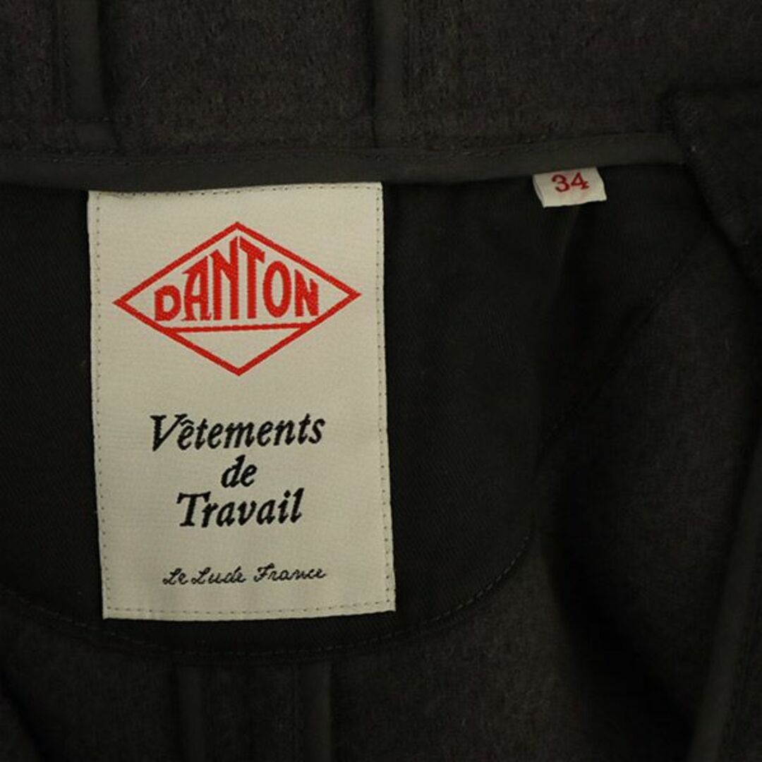 DANTON - ダントン ロゴワッペン ウールジャケット 34 グレー DANTON - ダントン ロゴワッペン ウールジャケット 34 グレー