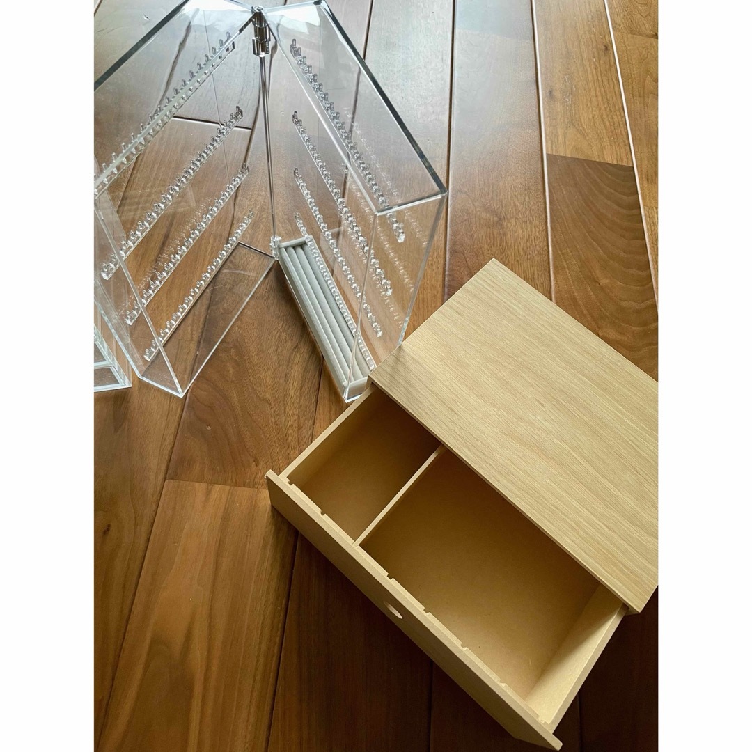 MUJI (無印良品) - 無印 木製 アクリルケース 4点セット 収納 MUJI (無印良品) - 無印 木製 アクリルケース 4点セット 収納