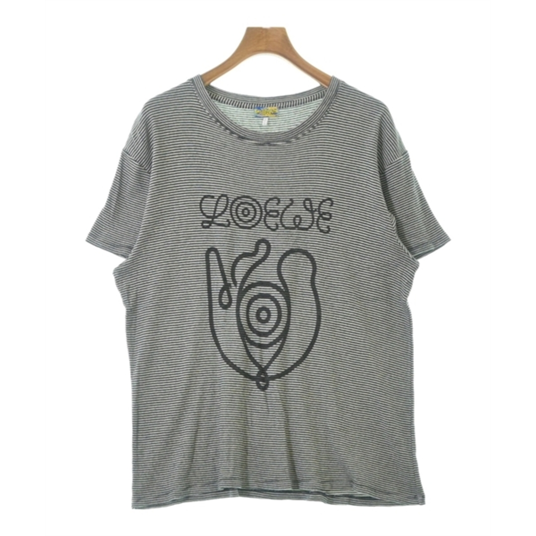 LOEWE ロエベ Tシャツ・カットソー L 黒x白(ボーダー) 【古着 LOEWE ロエベ Tシャツ・カットソー L 黒x白(ボーダー) 【古着