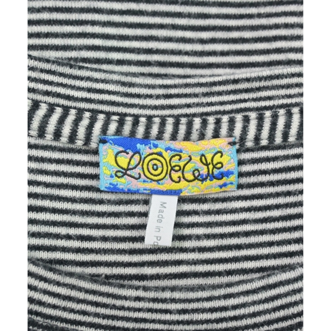 LOEWE ロエベ Tシャツ・カットソー L 黒x白(ボーダー) 【古着】 LOEWE ロエベ Tシャツ・カットソー L 黒x白(ボーダー) 【古着】