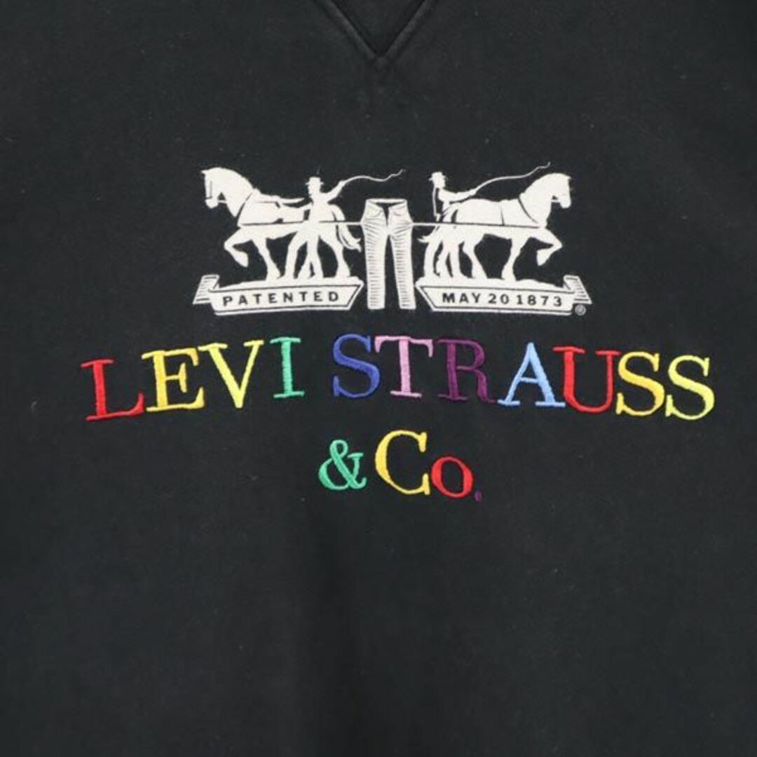Levi's - リーバイス ロゴプリント 長袖 スウェット L ブラック Levi's - リーバイス ロゴプリント 長袖 スウェット L ブラック