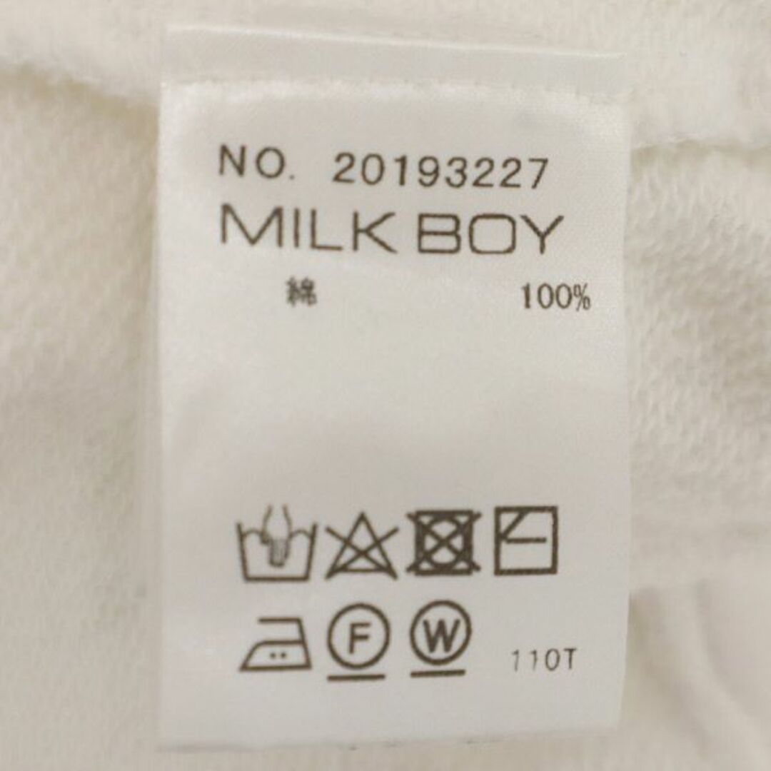 MILKBOY - ミルクボーイ プリント 長袖 スウェットパーカー MILKBOY - ミルクボーイ プリント 長袖 スウェットパーカー