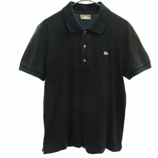 ラコステ(LACOSTE)のラコステ 日本製 ワッペン 半袖 ポロシャツ 2 ブラック LACOSTE メンズ(ポロシャツ)