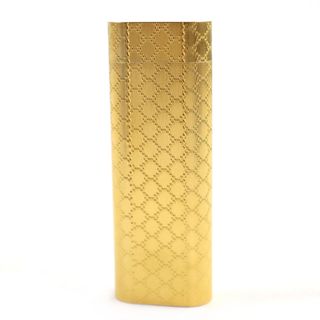 カルティエ(Cartier)の美品○Cartier カルティエ 総柄 オーバルフォルム ローラー式 ライター ゴールド メンズ レディース 着火確認済み(タバコグッズ)