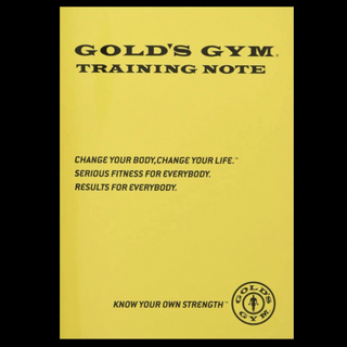 ゴールドジム トレーニングノート