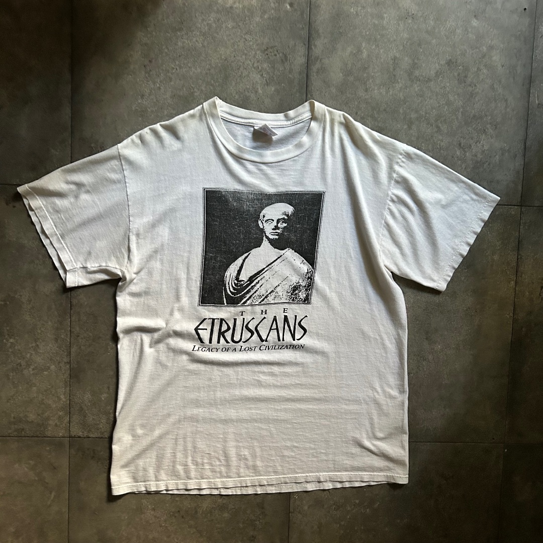 JERZEES - 80s90s JERZEES 人物tシャツ USA製 エトルリア人
