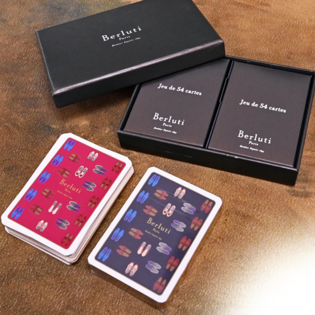 高い信頼 厚い信頼 BERLUTI Jeu ファーストモデル 極希少 ベルルッティ 新品 本物 - トランプ
