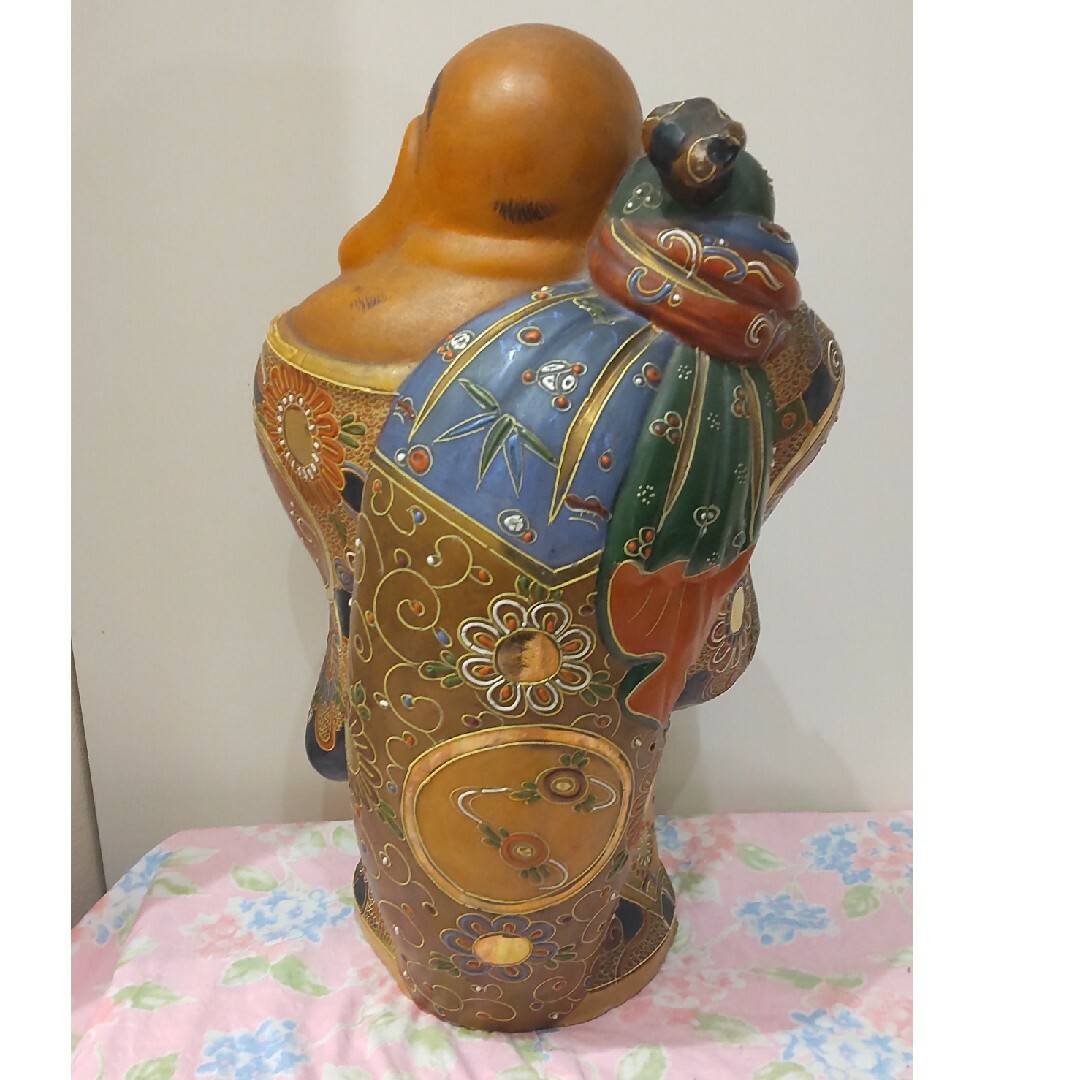 七福神 縁起物 布袋様 九谷焼 置物 布袋尊 骨董 年代物の通販 by 七福神 縁起物 布袋様 九谷焼 置物 布袋尊 骨董 年代物の通販 by