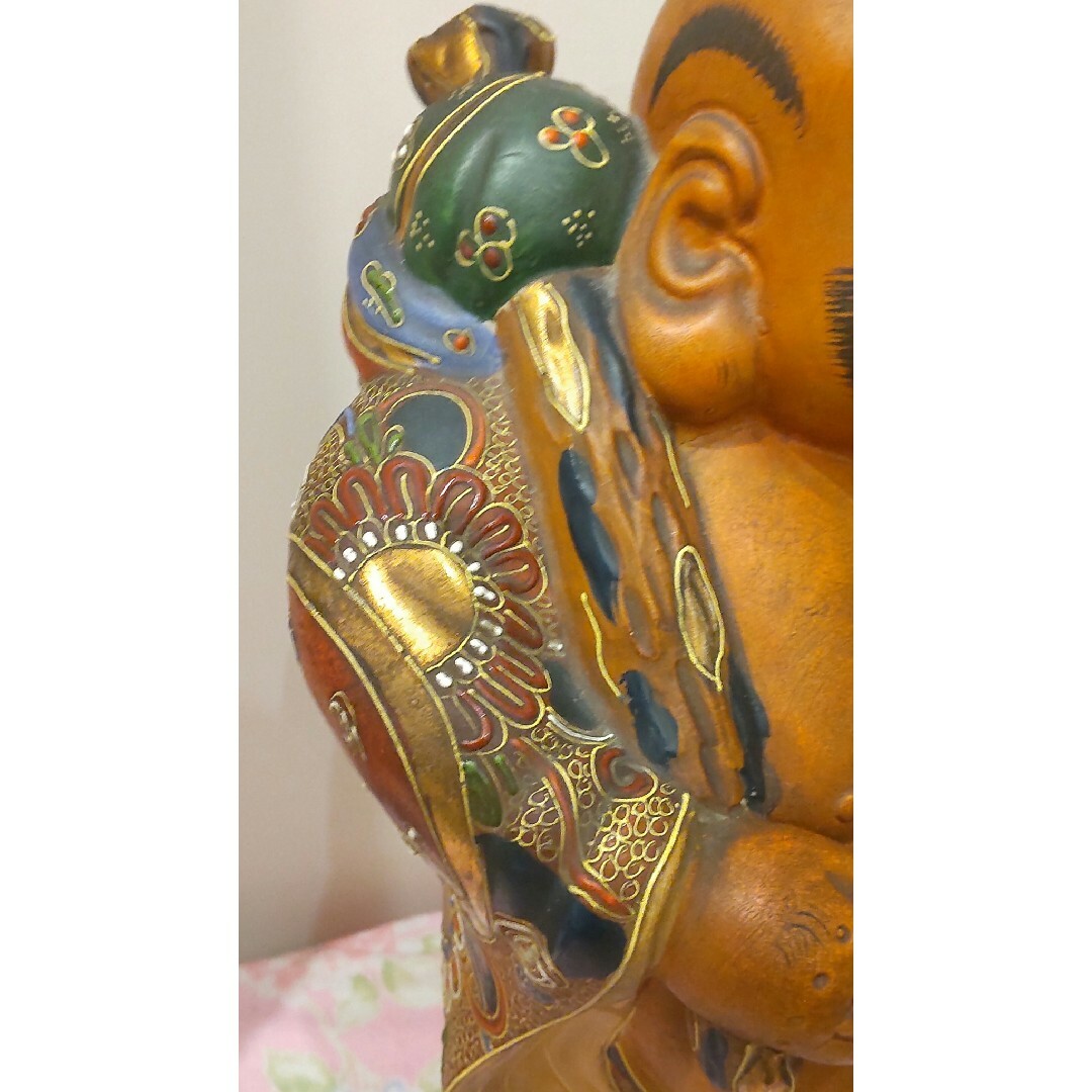 七福神 縁起物 布袋様 九谷焼 置物 布袋尊 骨董 年代物の通販 by 七福神 縁起物 布袋様 九谷焼 置物 布袋尊 骨董 年代物の通販 by