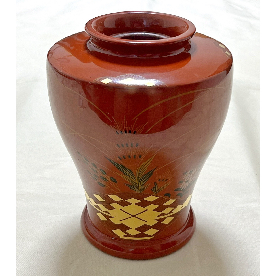 上質 漆器 モダン 和 花瓶 花びん 朱色 花器 骨董 大内塗 塗り 上質 漆器 モダン 和 花瓶 花びん 朱色 花器 骨董 大内塗 塗り