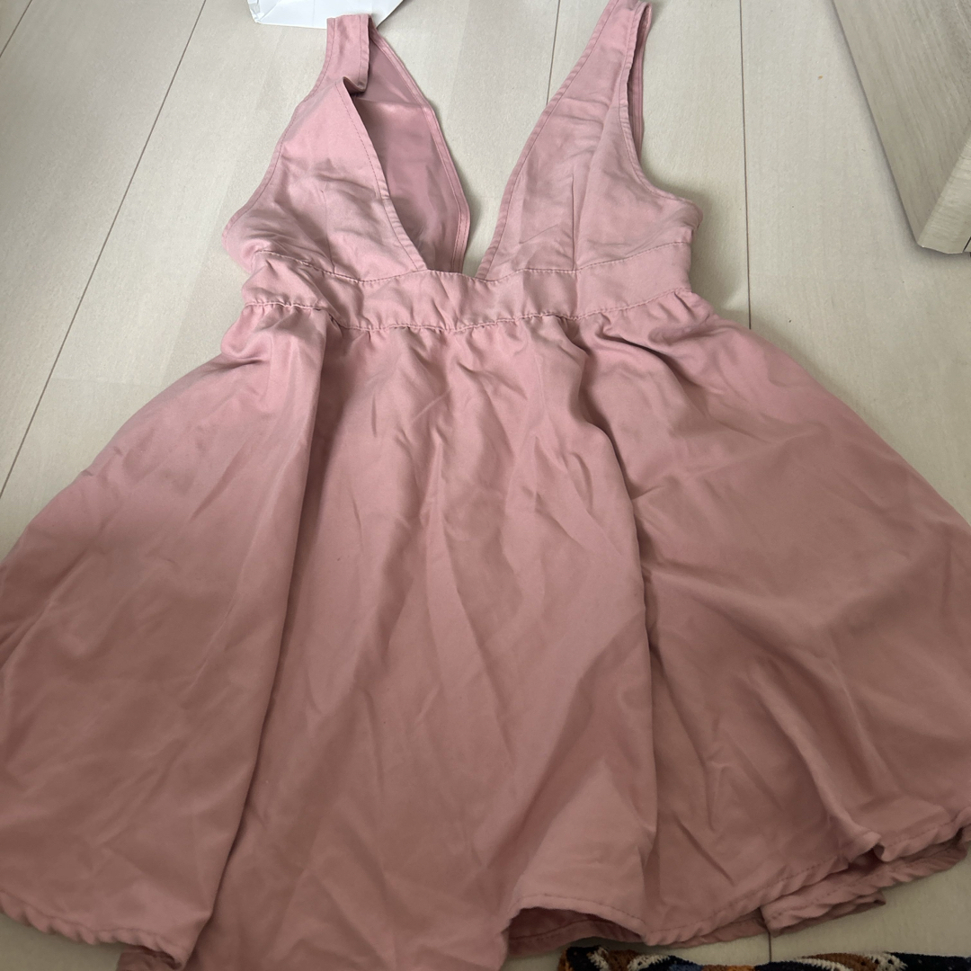 薄いピンクワンピース キッズ/ベビー/マタニティのキッズ服女の子用(90cm~)(ワンピース)の商品写真