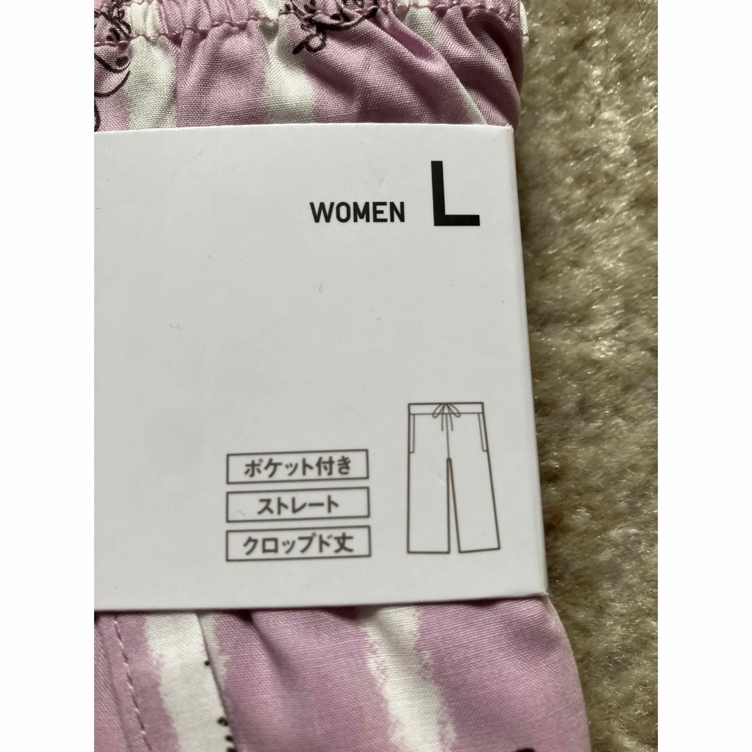 UNIQLO(ユニクロ)のめぐ様専用新品UNIQLO コットンリラコ　ハローキティ50周年　ピンクL  レディースのルームウェア/パジャマ(ルームウェア)の商品写真