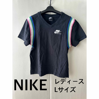 ナイキ(NIKE)のNIKE ナイキ Tシャツ 黒 トップス レディース Lサイズ ブラック(Tシャツ(半袖/袖なし))