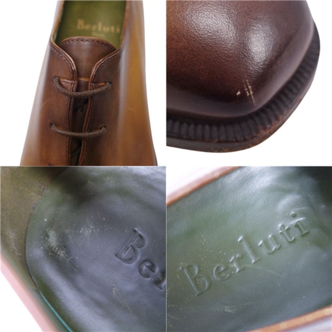 BERLUTI - 美品 ベルルッティ Berluti レザーシューズ ホール BERLUTI - 美品 ベルルッティ Berluti レザーシューズ ホール