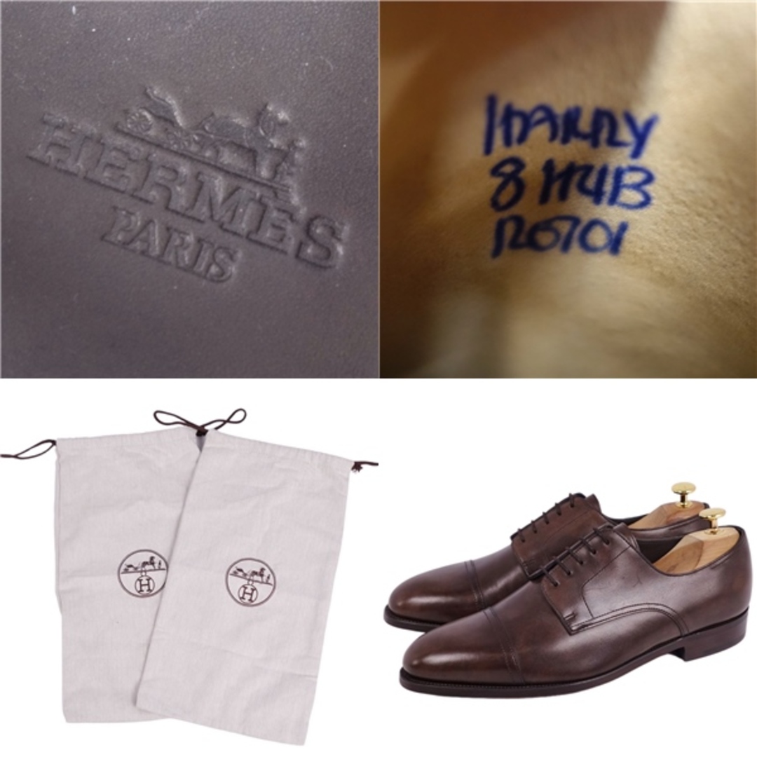 HERMES - 未使用 エルメス HERMES レザーシューズ ダービー HERMES - 未使用 エルメス HERMES レザーシューズ ダービー