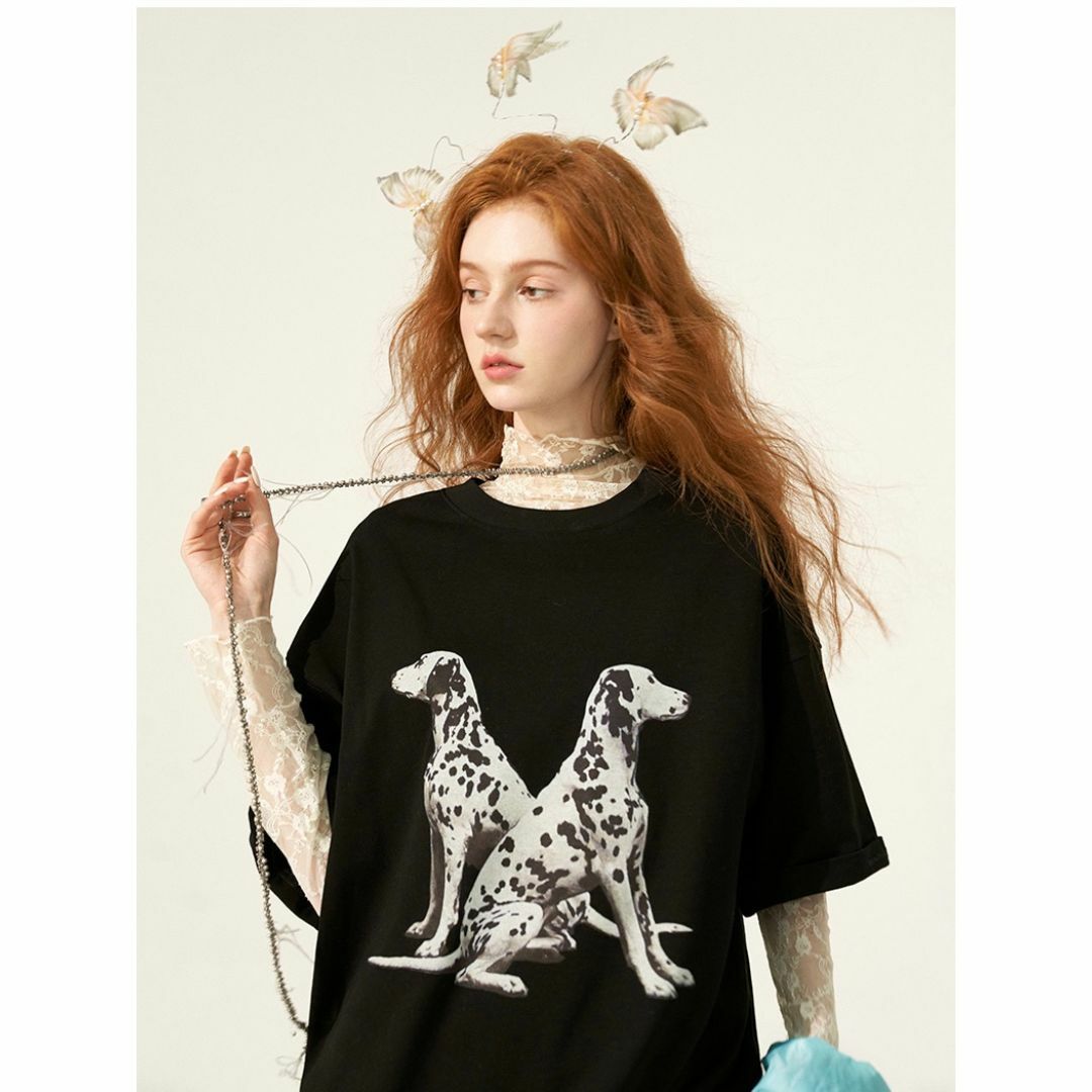 人気特価をすべて PRODUCTS THEATRE - 5分袖 ビッグTシャツ ダルメシアン MAMC Tシャツ(半袖+袖なし)