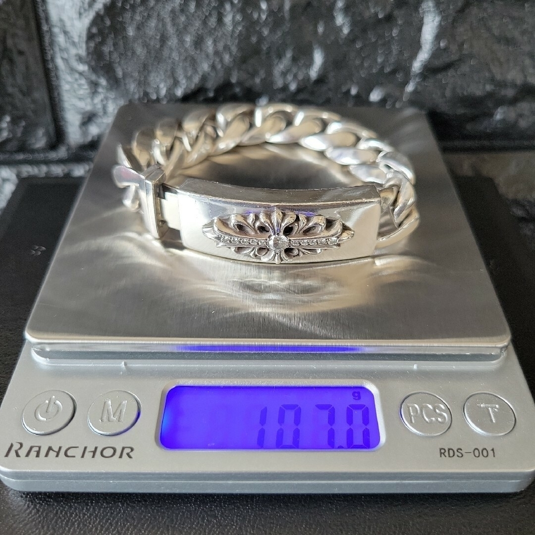 Chrome Hearts - クロムハーツ IDブレスレット フローラルクロス Chrome Hearts - クロムハーツ IDブレスレット フローラルクロス