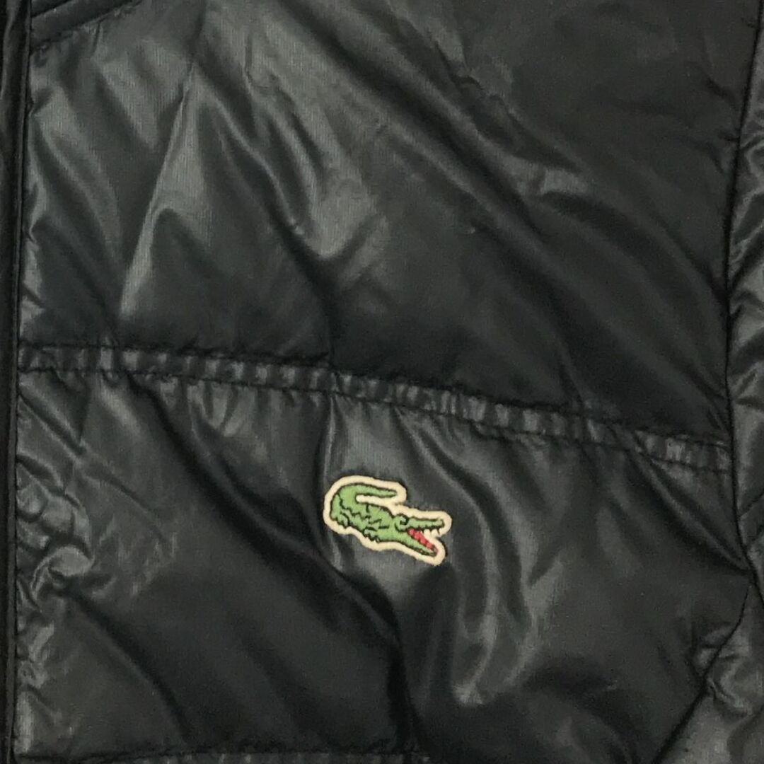LACOSTE - ラコステ 長袖 フード ダウンジャケット 34 ブラック LACOSTE - ラコステ 長袖 フード ダウンジャケット 34 ブラック