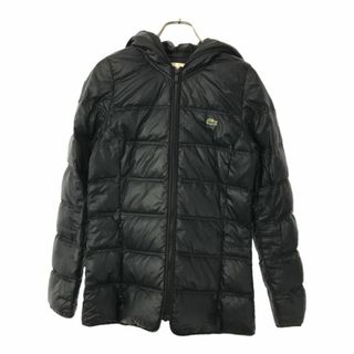 LACOSTE - ラコステ 長袖 フード ダウンジャケット 34 ブラック LACOSTE - ラコステ 長袖 フード ダウンジャケット 34 ブラック