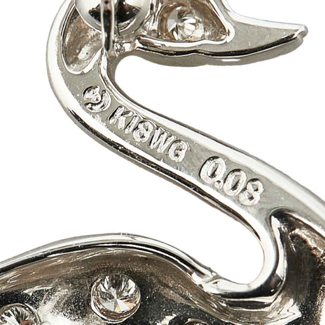 TASAKI - タサキ 白鳥 スワン モチーフ ブローチ K18WG ホワイト TASAKI - タサキ 白鳥 スワン モチーフ ブローチ K18WG ホワイト