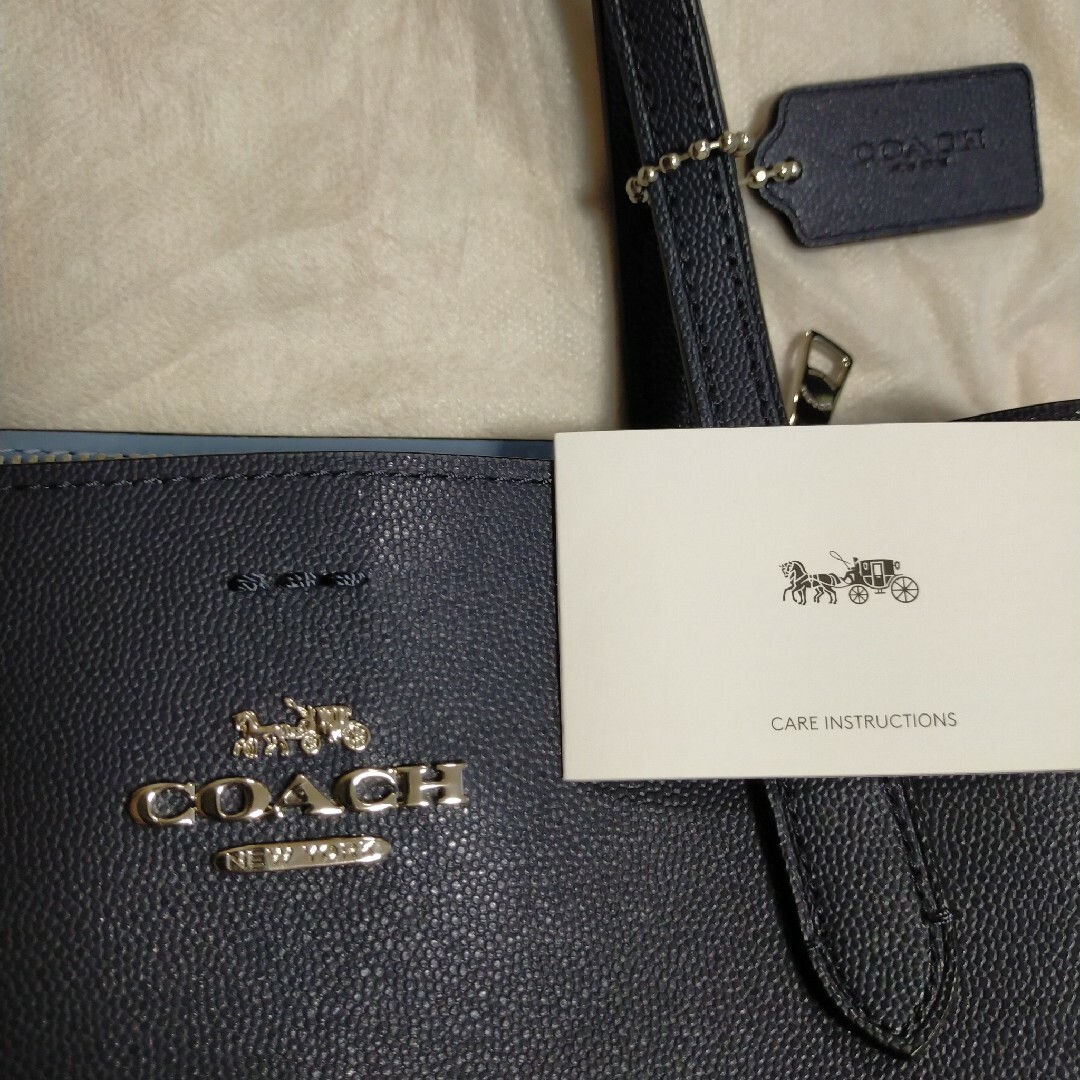 COACH ハンドバッグ ネイビー COACH ハンドバッグ ネイビー