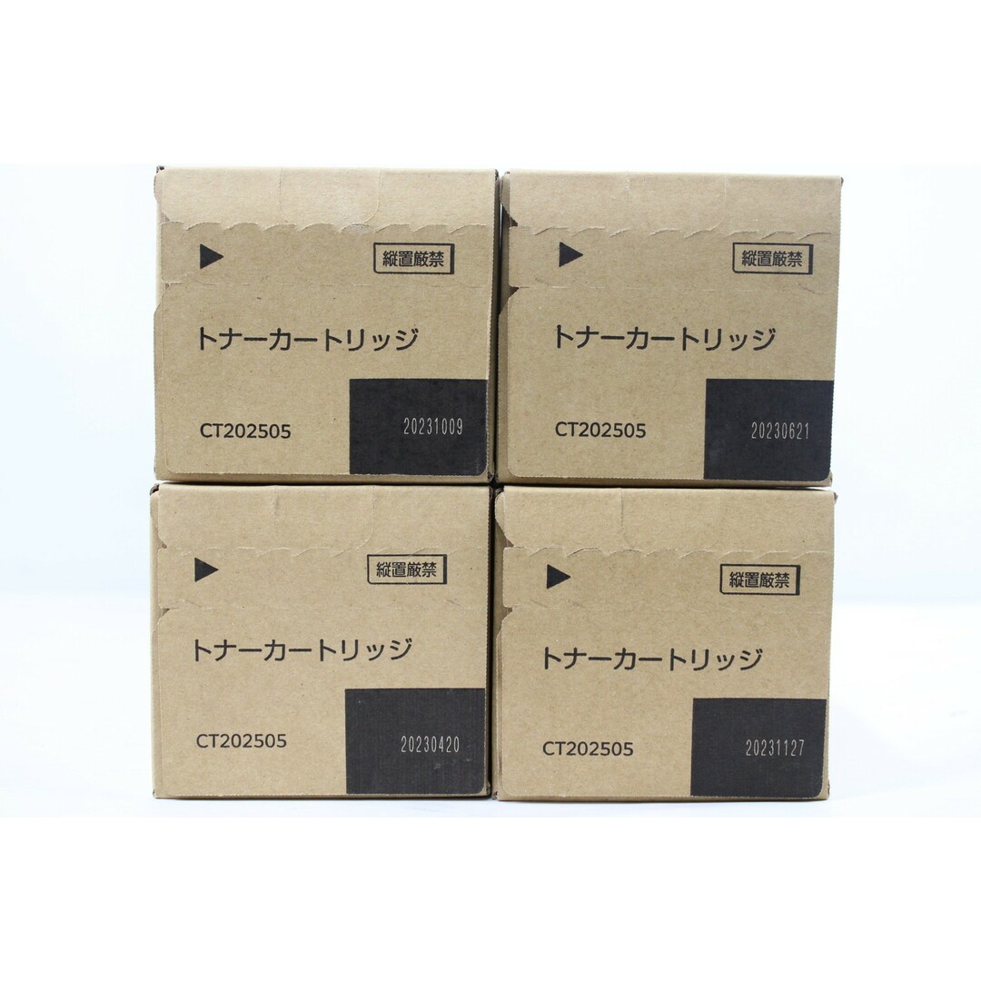 未使用 フジゼロックス 純正 トナー CT202505 ブラック 4本 未使用 フジゼロックス 純正 トナー CT202505 ブラック 4本