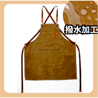 ワークエプロン　DIY　アウトドア　BBQ　ガーデニング　茶色　ブラウン　カフェ(その他)