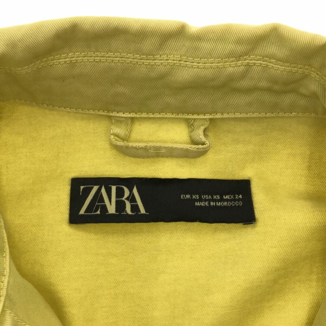 ZARA - ザラ 長袖 ジャケット XS イエロー系 ZARA レディースの ZARA - ザラ 長袖 ジャケット XS イエロー系 ZARA レディースの