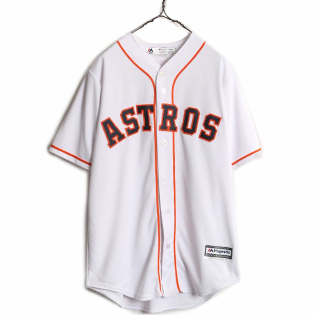 半額満載!スーパーSALE グランドセール! USA製 MLB ベースボール アストロズ Majestic オフィシャル ユニフォームシャツ