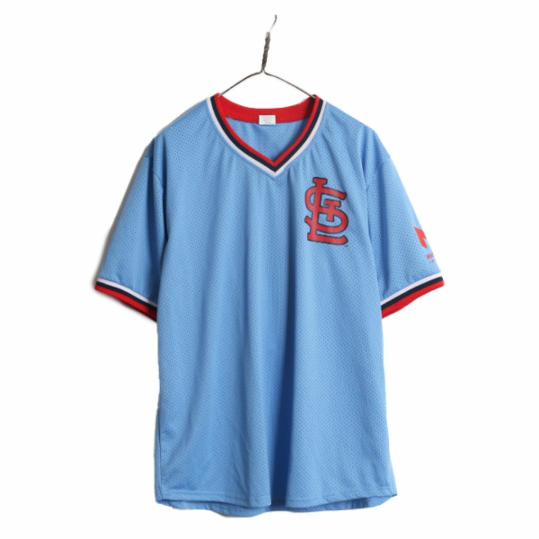 早割切符 MLB 古着 XL メンズ シャツ ベースボール カージナルス ユニフォームシャツ