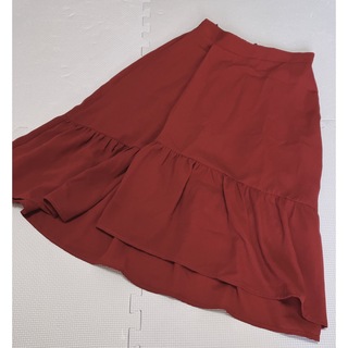 ロペピクニック(Rope' Picnic)のレストローズ風　可愛い赤のスカート  ロペ(その他)