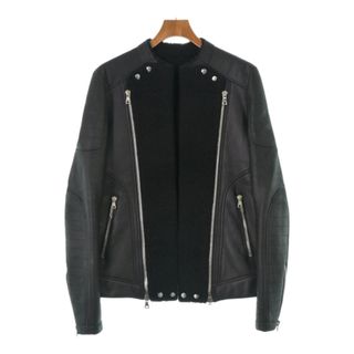 バルマン(BALMAIN)のBALMAIN バルマン ライダース 48(L位) 黒 【古着】【中古】(ライダースジャケット)