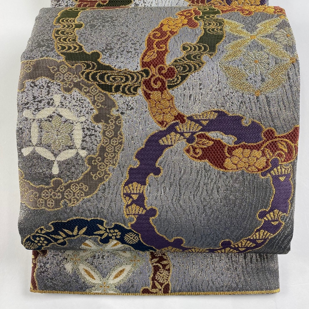 袋帯 美品 名品 六通 正絹 【中古】