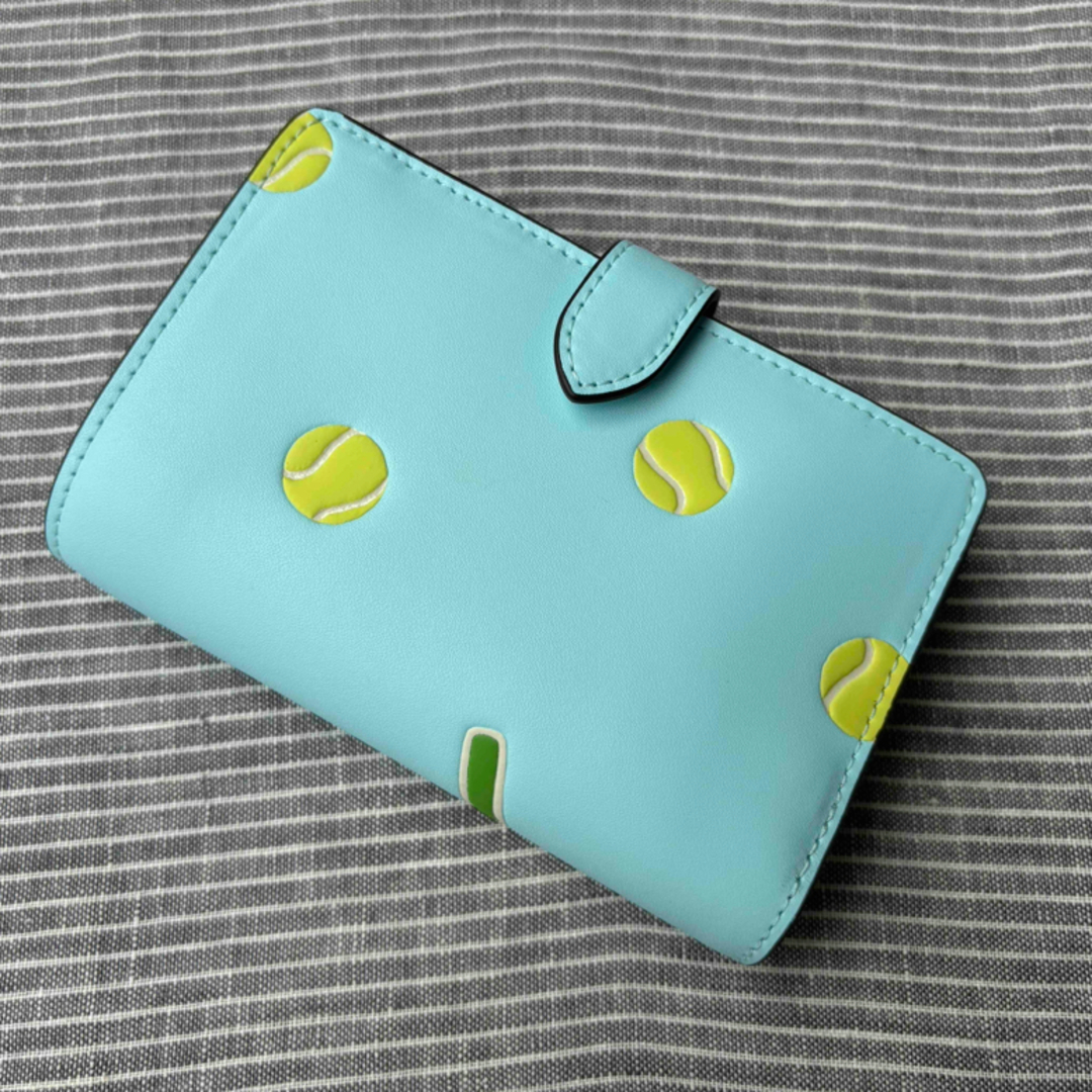 新品 ケイトスペード テニスラケット 折り財布 ファッション小物 新品 ケイトスペード テニスラケット 折り財布 ファッション小物