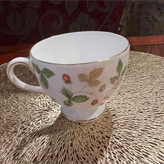 ウェッジウッド(WEDGWOOD)のウェッジウッドWEDGWOOD ワイルドストロベリーコーヒーカップ　壺印カップ(グラス/カップ)