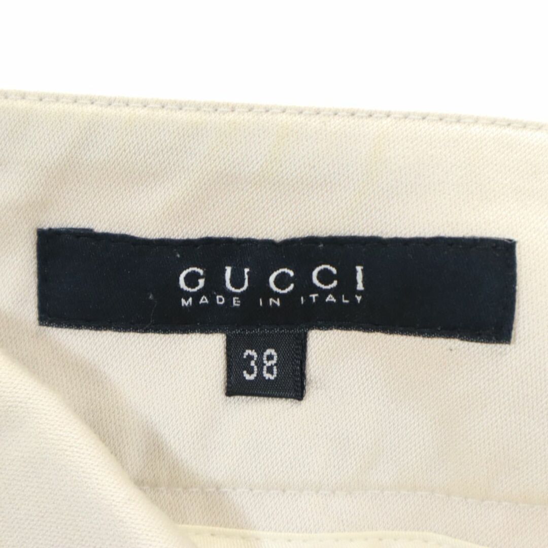 GUCCI - グッチ スラックスパンツ 38 ホワイト系 GUCCI GUCCI - グッチ スラックスパンツ 38 ホワイト系 GUCCI