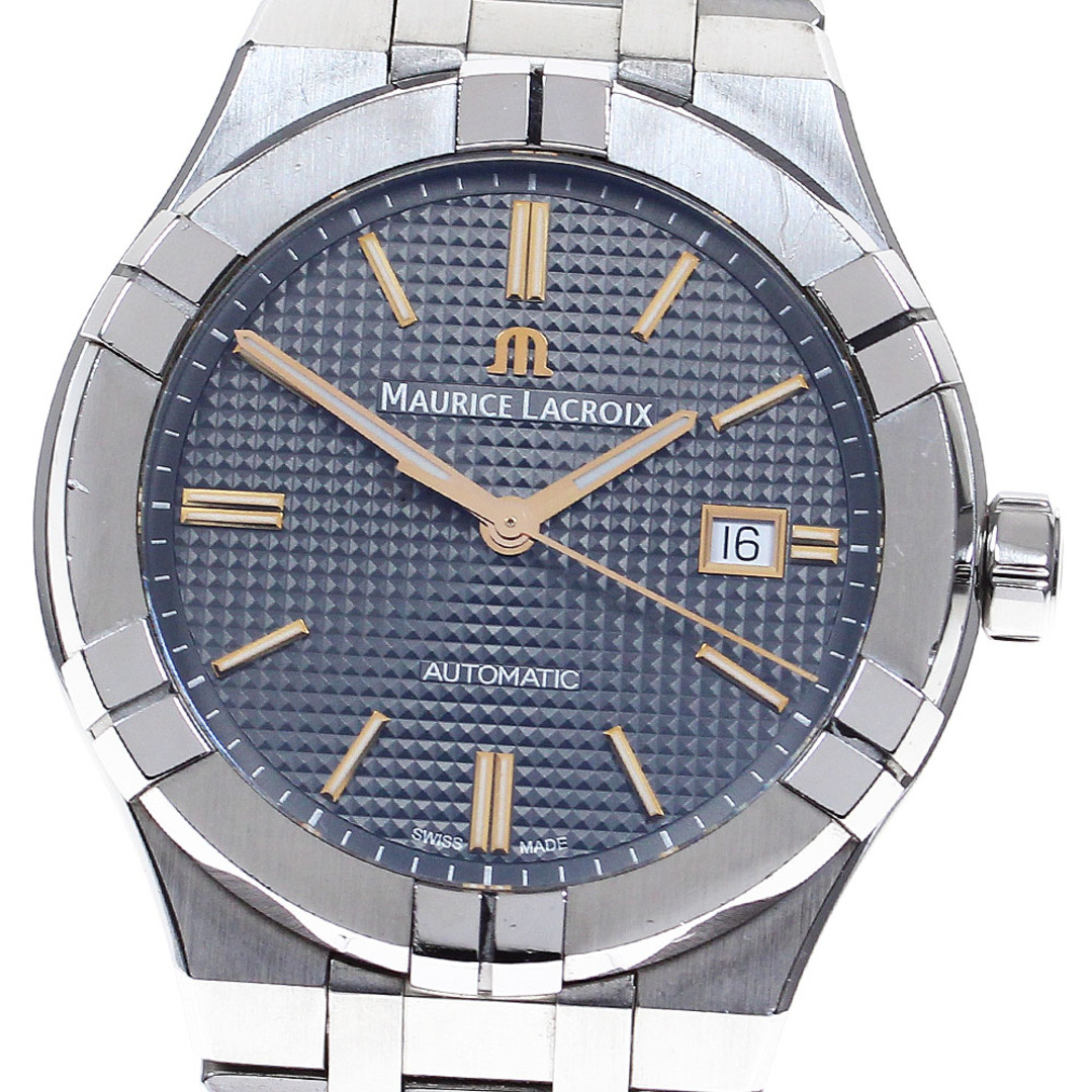 MAURICE LACROIX - モーリスラクロア MAURICE LACROIX AI6008-SS002-331-1 アイコン オートマティック デイト 自動巻き メンズ 箱・保証書付き_817907