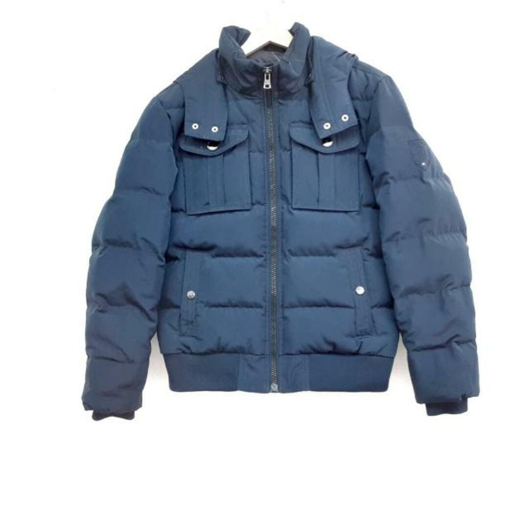 TOMMY HILFIGER - TOMMY HILFIGER(トミーヒルフィガー) ダウンジャケット サイズM レディース - ネイビー 長袖/秋/冬
