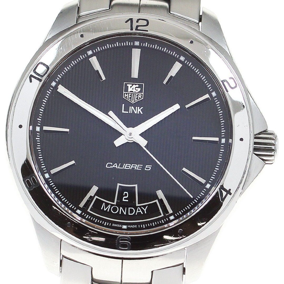 TAG Heuer - タグホイヤー TAG HEUER WAT2010-0 リンク キャリバー5 デイデイト 自動巻き メンズ 箱付き_815831【ev15】