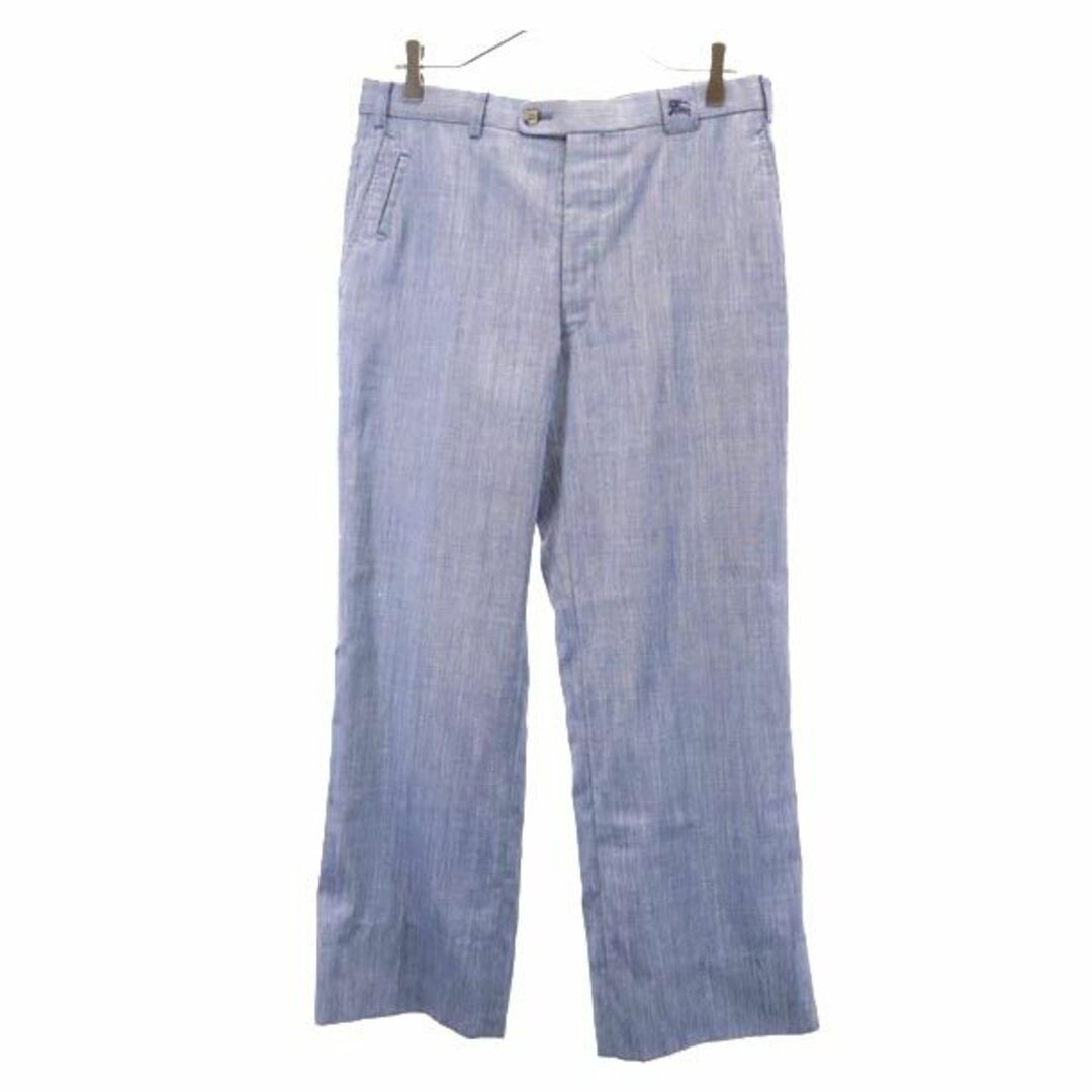 BURBERRY - バーバリーズ 90s リネンブレンド スラックスパンツ BURBERRY - バーバリーズ 90s リネンブレンド スラックスパンツ