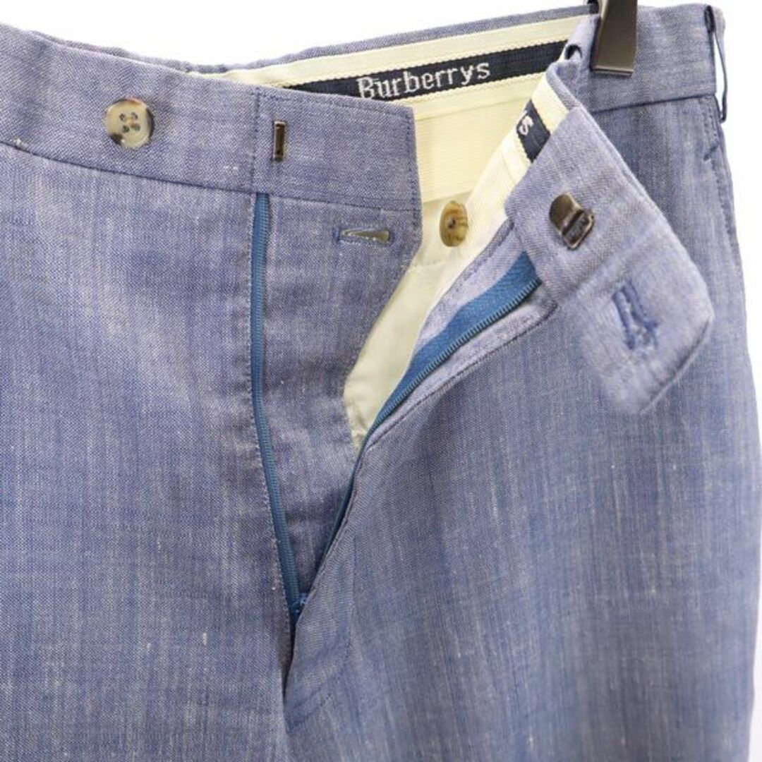 BURBERRY - バーバリーズ 90s リネンブレンド スラックスパンツ BURBERRY - バーバリーズ 90s リネンブレンド スラックスパンツ