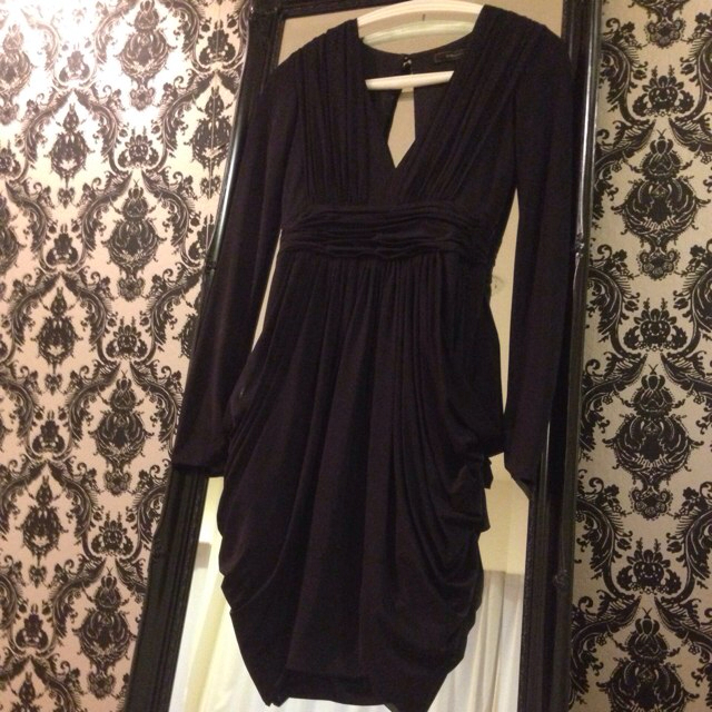BCBGMAXAZRIA - BCBG☆ドレープラインが美しいワンピ
