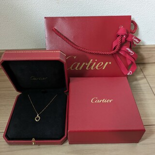Cartier - カルティエ　ベビートリニティ　ダイヤモンド　ネックレス　pg yg k18