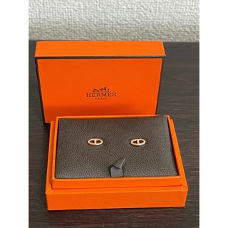 エルメス(HERMES)のエルメス シェーヌ・ダンクル TPM ピンクゴールド ピアス 18K(ピアス)