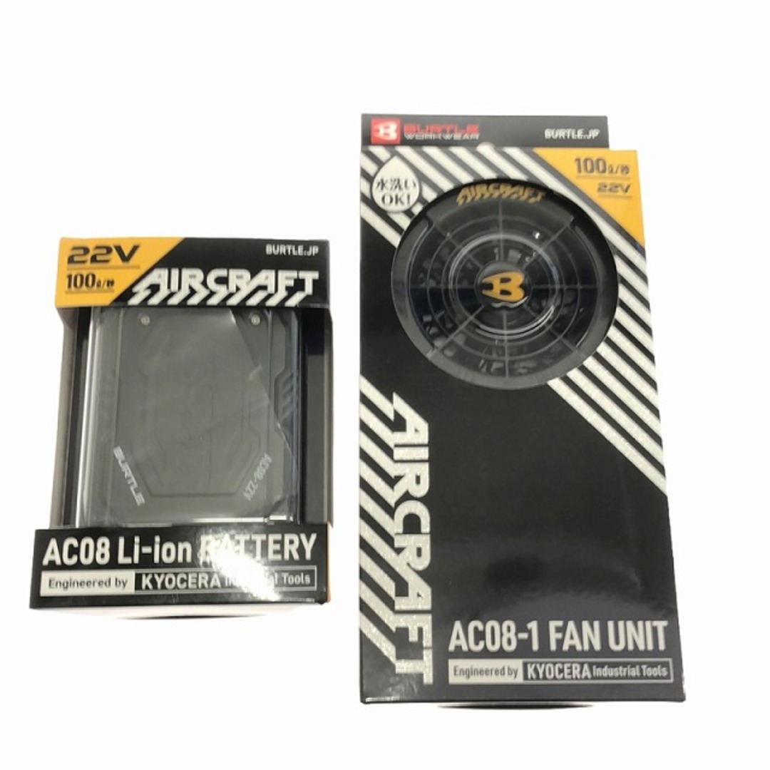 BURTLE - ☆未使用セット☆BURTLE バートル 22V バッテリー AC08 BURTLE - ☆未使用セット☆BURTLE バートル 22V バッテリー AC08